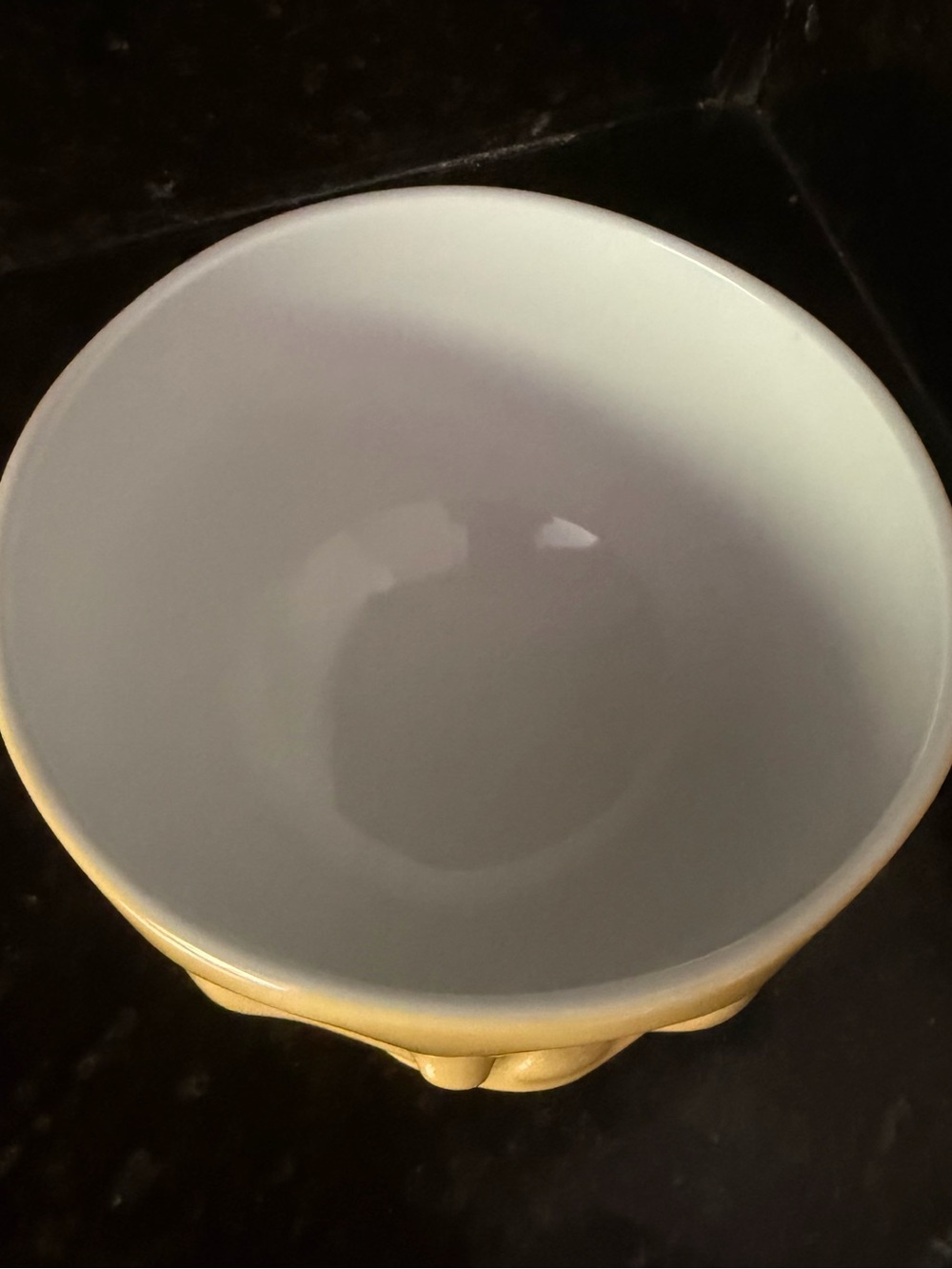 FIFTYEIGHT Tasty Bowl Smiling Face Porcelain Bowl | Rare Yellow Combo | 16 oz - Picture 3 of 4